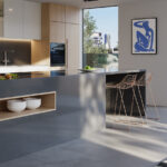 Caesarstone 4120 Raven modern grey kitchen