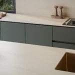 Caesarstone Porcelain 904 Lunaburst kitchen