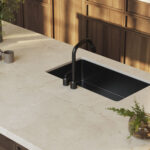 Caesarstone Porcelain 915 Almond Stone kitchen