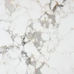Caesarstone ICON 5105 Calacatta Dreamwave white veined surface