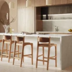 Caesarstone ICON 5444 Lunar Frost grey surface in modern kitchen