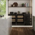 Caesarstone ICON 5444 Lunar Frost grey surface in modern kitchen